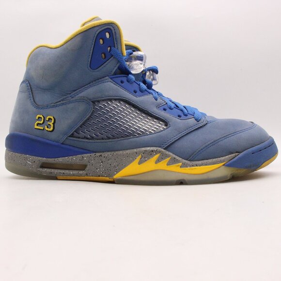 Nike Air Jordan 5 Retro JSP Laney Men's 12 Blue Athletic Sneakers CD2720-400 - Picture 1 of 10